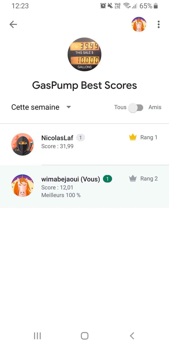 nicolaf64000's tweet image. GasPump est maintenant disponible sur Google Play Games, vous pouvez comparer votre score avec vos amis et le monde entier ;) 🥇#game #android #googleplaygames #ocd #toc #jeu #leaderboard