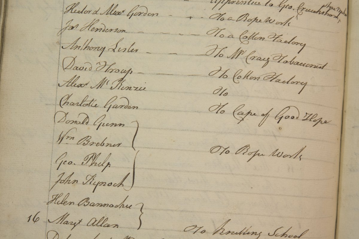 AbdnArtMuseums's tweet photo. Most of @AbdnArchives school records are late 19th century but we have earlier records for Thain's School, est. in 1788, which taught poor children in Aberdeen. Admission & lefts records show that one pupil went to South Africa after leaving #ExploreYourArchive #archivetakeover https://t.co/Mn1lUwr5C3