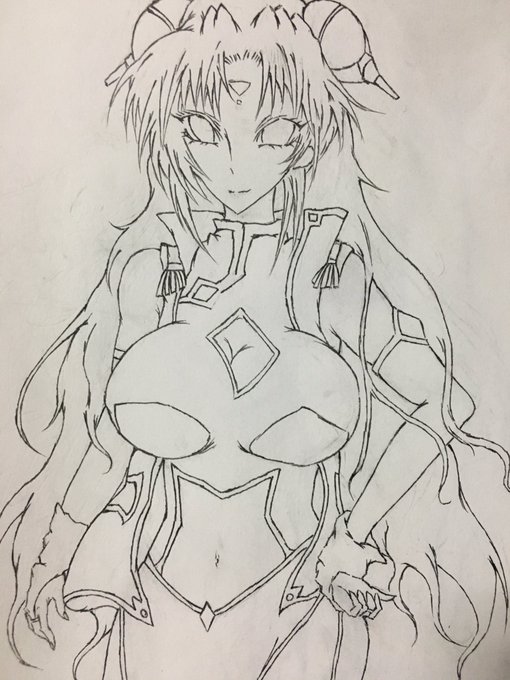 蘭花絵、ペンで線画にしたらグッタリ疲れてしまった…。色塗りは後でにしましょうや……#アナログイラスト#アナログ絵#絵描きさんと繋がりたい#進捗#ギャラクシーエンジェル 