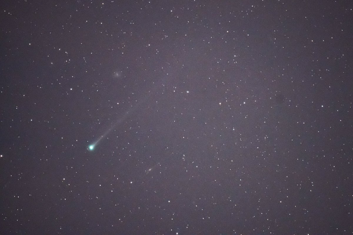 brianemfinger's tweet photo. Wow! Another good comet! This is Comet Erasmus C/2020 S3. It’s not close to naked eye visible but some people might find it with telescopes or good camera/lens setups (that’s this).  #arwx #cometErasmus https://t.co/yfrasRLIY2