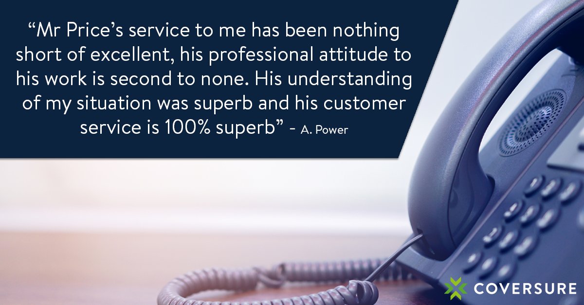 Here's a fantastic customer testimonial Phil Price at Coversure Burnage received, showing just how crucial great customer service and understanding a client's needs are. #Review #Testimonials #CustomerService