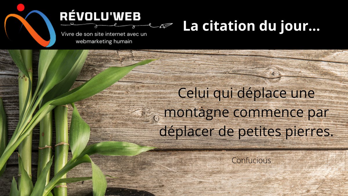 waytoawesomenes's tweet photo. RT @WebRevolu: ✅ Pas à pas, jour après jour ... Vous pouvez faire de grande chose ! Restez persévérant(e) ;)
#Business #internet #site #blog #trafic #prospects #clients #formationenligne #automatisationmarketing #webmarketing #digital https://t.co/csaeHaOdMp