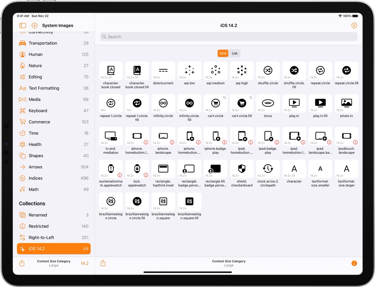 geoffhackworth's tweet image. Adaptivity v7.5 includes the new SF Symbols added in iOS 14.2. Easily browse just the symbols available in iOS 13, 14 or 14.2 (with the names appropriate for that iOS version): apps.apple.com/app/id10546700… Read about the new symbols here: hacknicity.medium.com/sf-symbols-cha…
