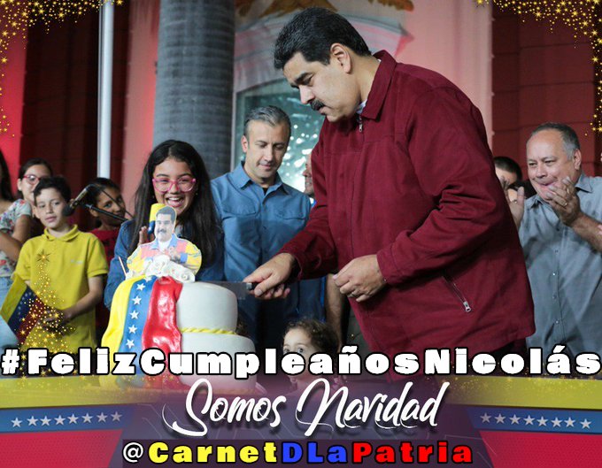 CarnetDLaPatria's tweet photo. Hoy todo el Pueblo de Venezuela se une en una sola voz para decir: "#FelizCumpleañosPresidentePueblo". Hombre audaz con fervor revolucionario y un amor infinito por la Patria. @NicolasMaduro https://t.co/wra2qOH5gM