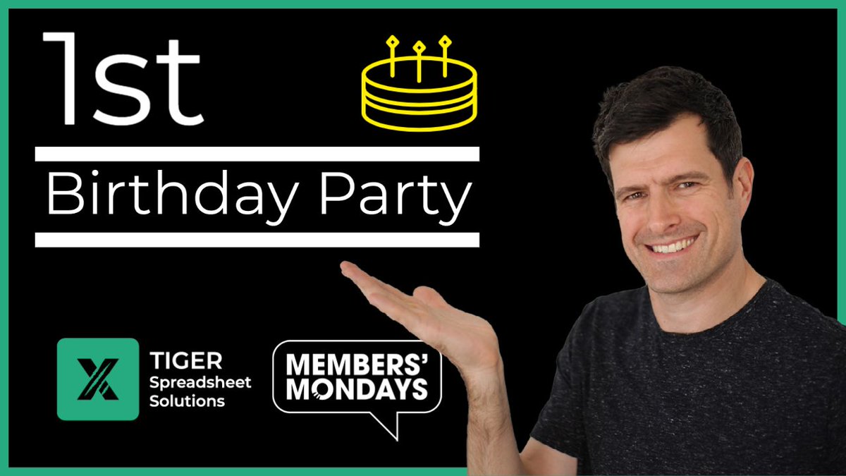 TigSpreadsheets's tweet photo. 🔥Date For The Diary
🔥Fri 4th December
🔥1900 UK
🔥"First Friday" LIVE Series Continues
🔥Members' Monday 1st Birthday
🔥Membership Giveaway
🔥Special Guests
🔥Liquid Refreshment (Coke, Coffee, Beer) Recommended
#Excel #ExcelTraining #VBA #FirstFridayLive #MembersMonday https://t.co/0KkpvNQLoc