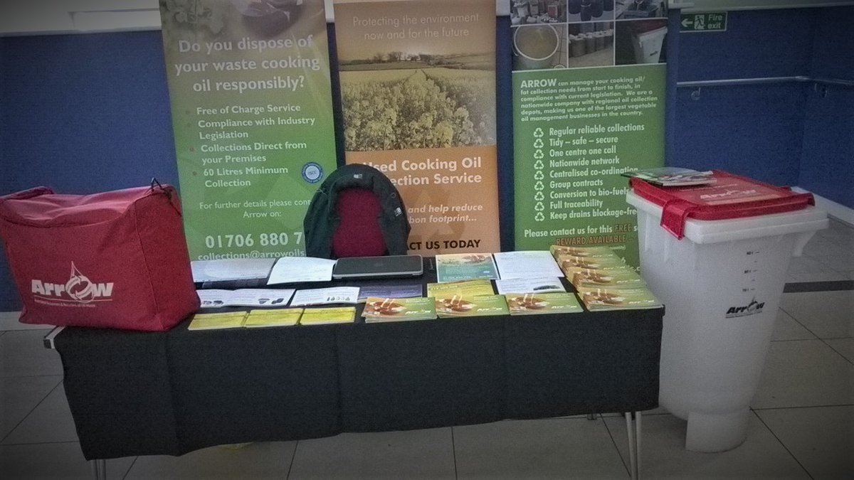 Arrow always operate with due care and diligence;
We hold a registered waste carriers licence.

We also provide a controlled waste transfer note with every collection.

And, we transport all used cooking oil in lidded containers.