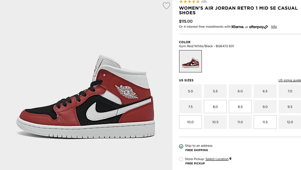 air jordan 1 mid afterpay