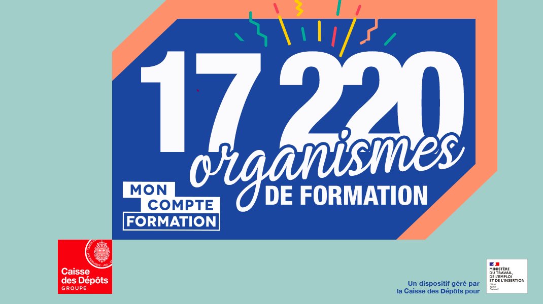 caissedesdepots's tweet image. 17 220 organismes de formation sont présents sur #MonCompteFormation développé et géré @caissedesdepots pour @Travail_Gouv 🤩 

Découvrez en détails le succès du service qui fête son premier anniversaire #1anMCF 👉 retraitesolidarite.caissedesdepots.fr/content/mon-co…