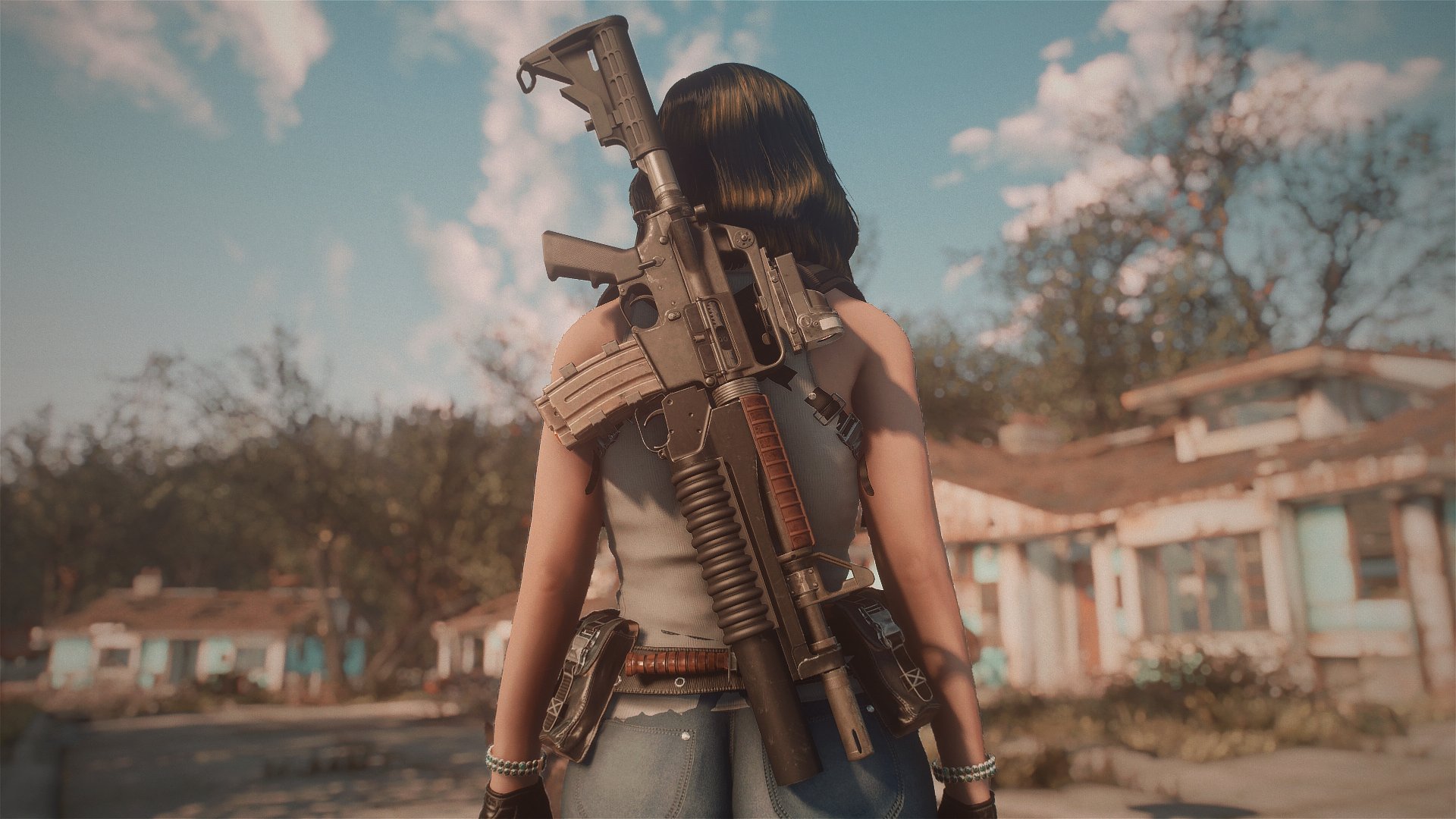 ピピ Fo4 このアサルトライフルのグレネードランチャーは飾り ケミストリーステーションで４０ｍｍ作れるから撃てるもんだと思ってたけど しかし まあカッケえですのぉ Fallout4