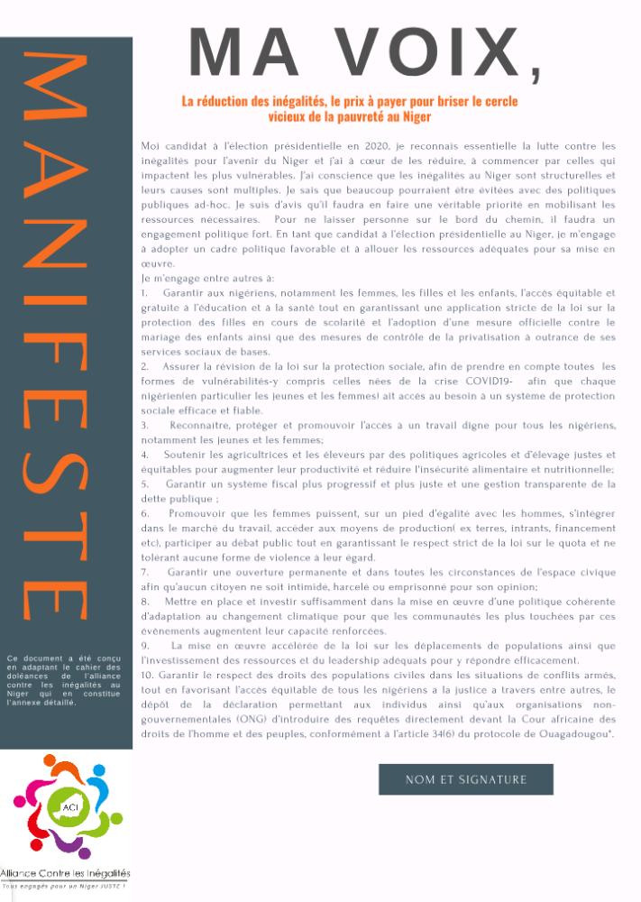 Alliance contre Inégalités Niger tweet media