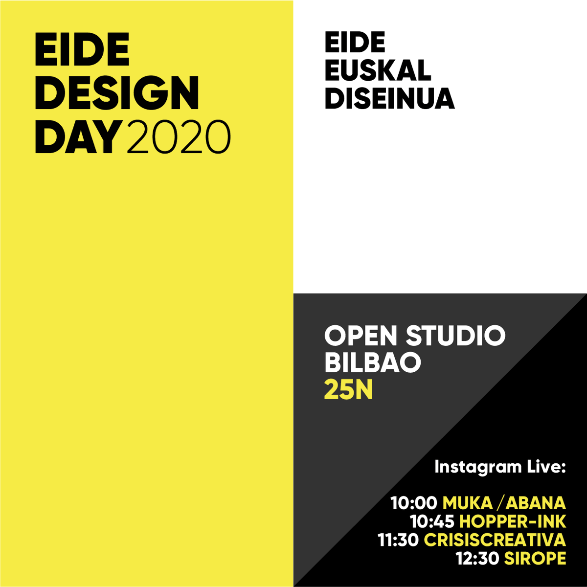 eidedesign's tweet photo. Hoy hemos tenido las primeras visitas que puedes volver a ver en nuestro Instagram. Mañana y pasado seguiremos descubriendo a qué se dedican los estudios de diseño de Bilbao. ¡No te lo pierdas! Más info: https://t.co/nOphTldC3G #bbdw20 #edd2020 https://t.co/haSI42In22