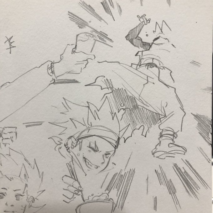feeling a little rusty so i doodled tiny manga panel kiris 