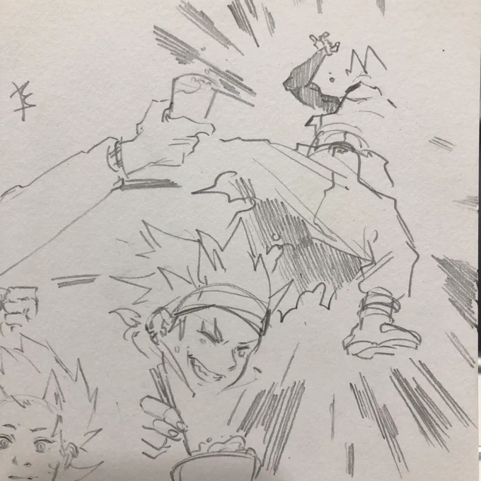 feeling a little rusty so i doodled tiny manga panel kiris 