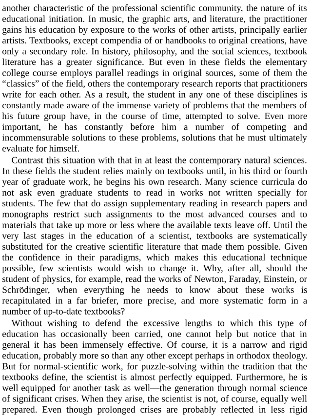 In the sciences, even grad students use textbooks, or texts written for pedagogical purposes. Only advanced courses assign primary sources, and only when educational texts aren't available. (Would be curious to hear whether this is still true in scientific education today?)