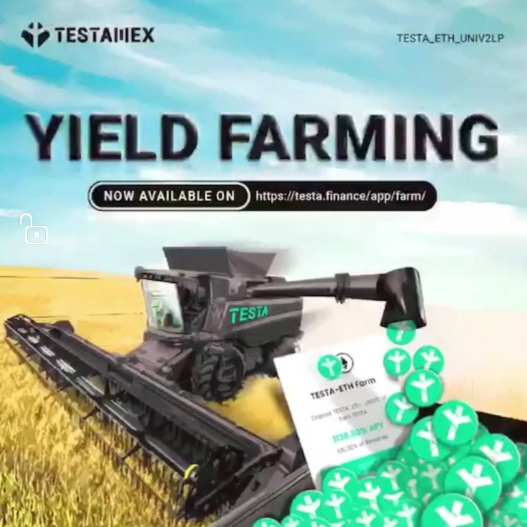 areewan_k's tweet photo. TestaYieldFarming V2 is officially released, start farming here. https://t.co/J7Vmvj8h8B You can follow more news at @Testamex_  

Join​ Telegram group 👉🏼https://t.co/olzuGUVXc0 https://t.co/nysRxzyhZA https://t.co/3AEyb5skms