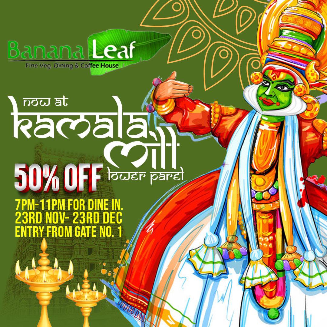 devishajatakia's tweet image. Grab this offer 🥳 Flat 50% off at Bananaleaf Kamala Mills compound

#DevishaJatakia #EntrepreneurExcel #BananaLeaf #FoodieMumbai