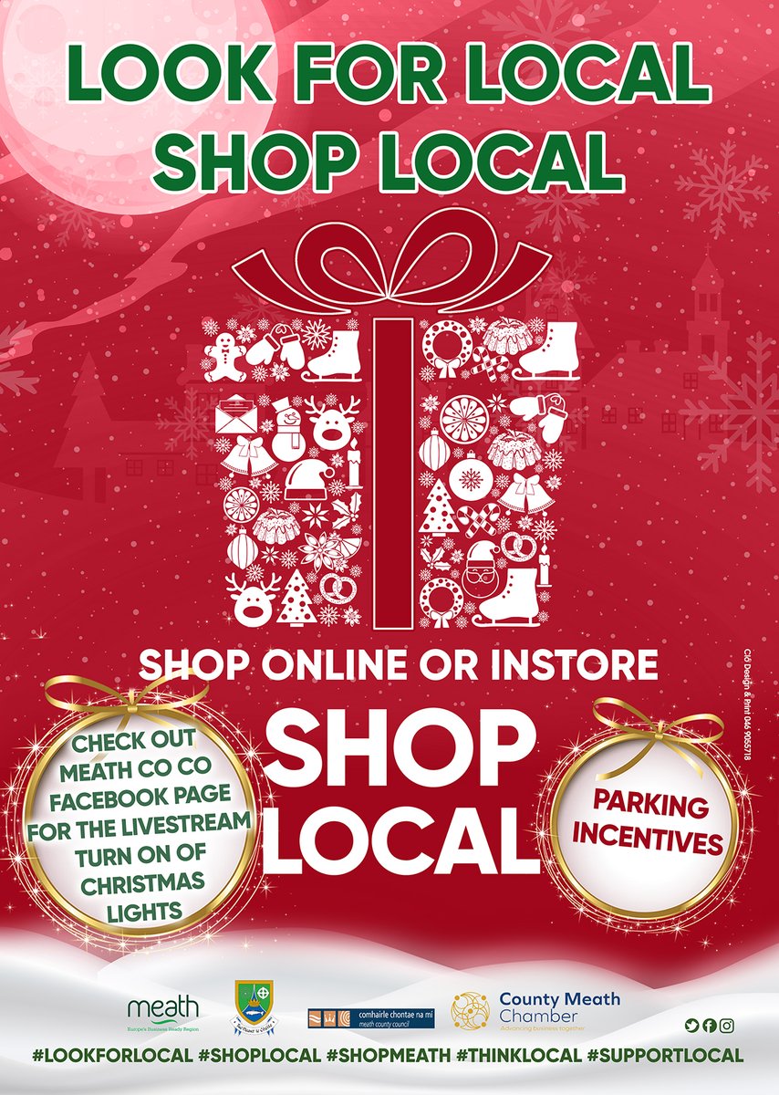 meathcoco's tweet photo. Buy local online or in store this Christmas! You'll be helping local businesses and supporting local jobs and local communities. #lookforlocal #supportlocal #shoplocal #makeitmeath #leomeath https://t.co/eCarYQadiH