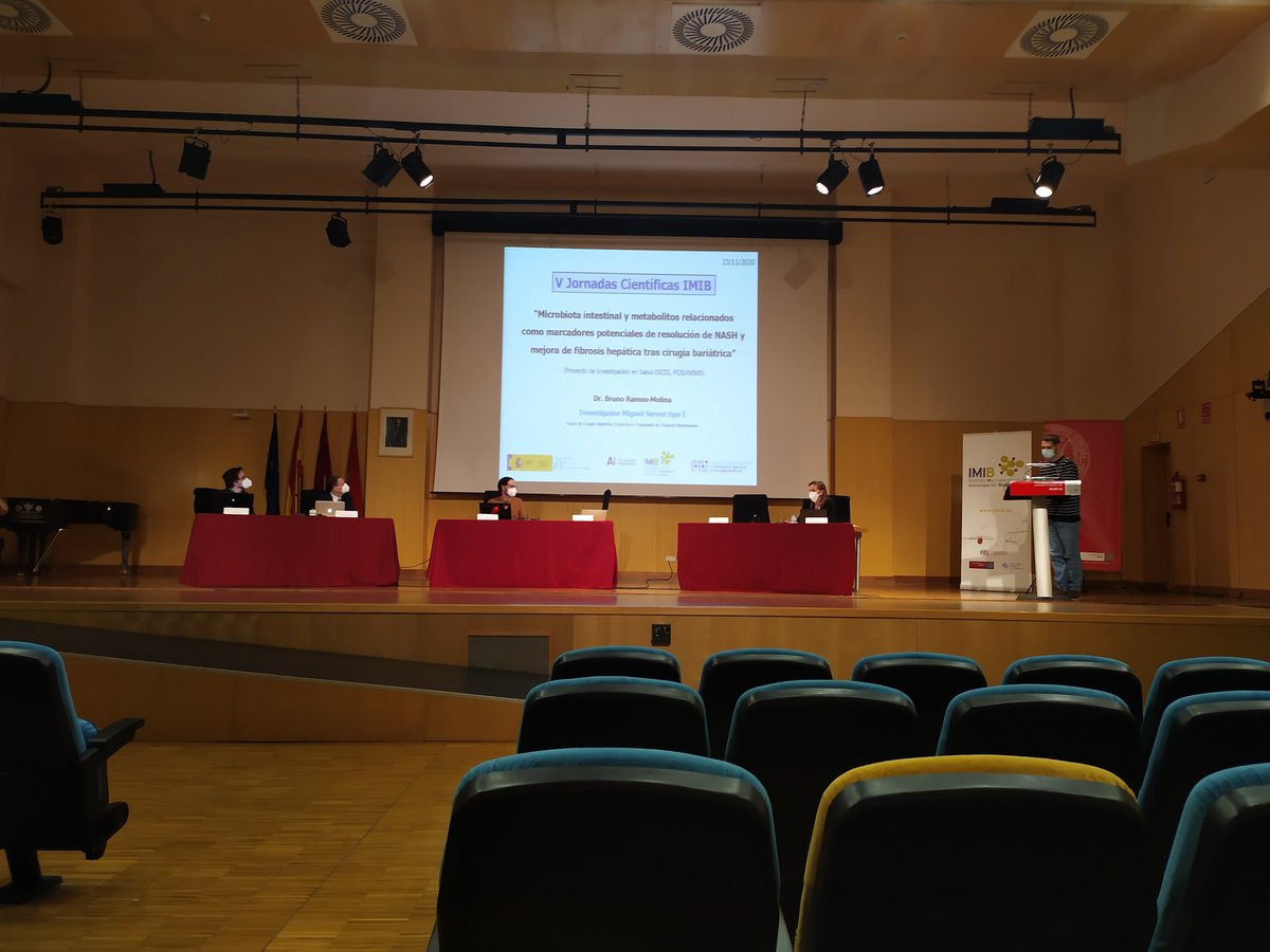 Instituto Murciano de Investigación Biosanitaria (@imib_rmurcia) on Twitter photo Cerramos esta sesión con <a href="/Brunorm84/">Bruno Ramos-Molina, PhD</a>, investigador Miguel Servet del @IMIB_Arrixaca y la enfermedad de hígado graso, definida como la epidemia silenciosa y la enfermedad hepática más frecuente. #VJornadasIMIB Cerramos esta sesión con <a href="/Brunorm84/">Bruno Ramos-Molina, PhD</a>, investigador Miguel Servet del @IMIB_Arrixaca y la enfermedad de hígado graso, definida como la epidemia silenciosa y la enfermedad hepática más frecuente. #VJornadasIMIB