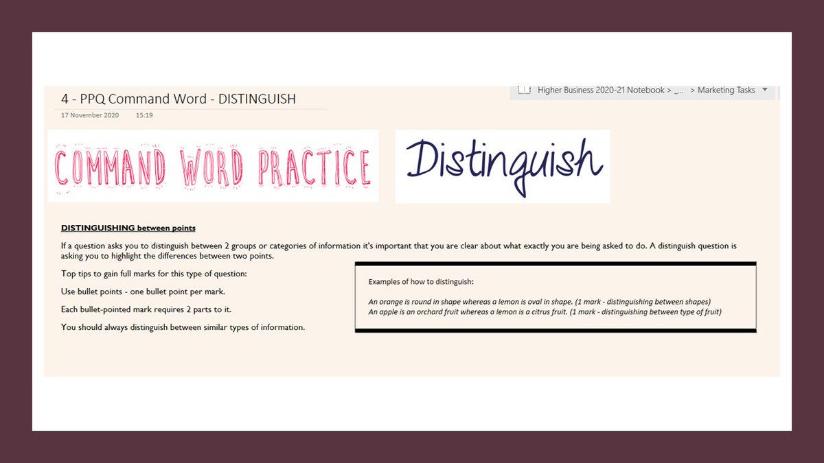 MsJSanderson's tweet photo. Successful #commandword practice using #digitaltools - created templates in @msonenote to reinforce exam technique and then pupils colour coded answers (g/a/r) to deepen their understanding of where to gain marks. #MIEExpert #TeamMIEEScotland #BusEdScotland #busedatbreadalbane https://t.co/c46Kivnd4y