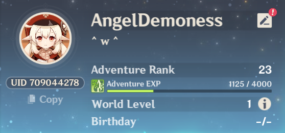 DemonessDark's tweet photo. This is my ID info,if anyone is interested adding me on Genshin Impact!😊💖I play in the Europe server.Write me your IDs and your name,so that i'll know it's you.
#genshinimpact #原神 #IDinfo https://t.co/IN9UfxrxDd
