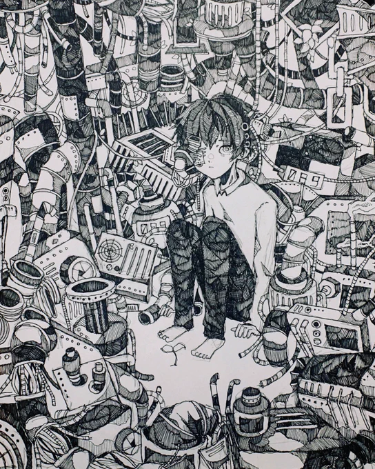ペン画たち 