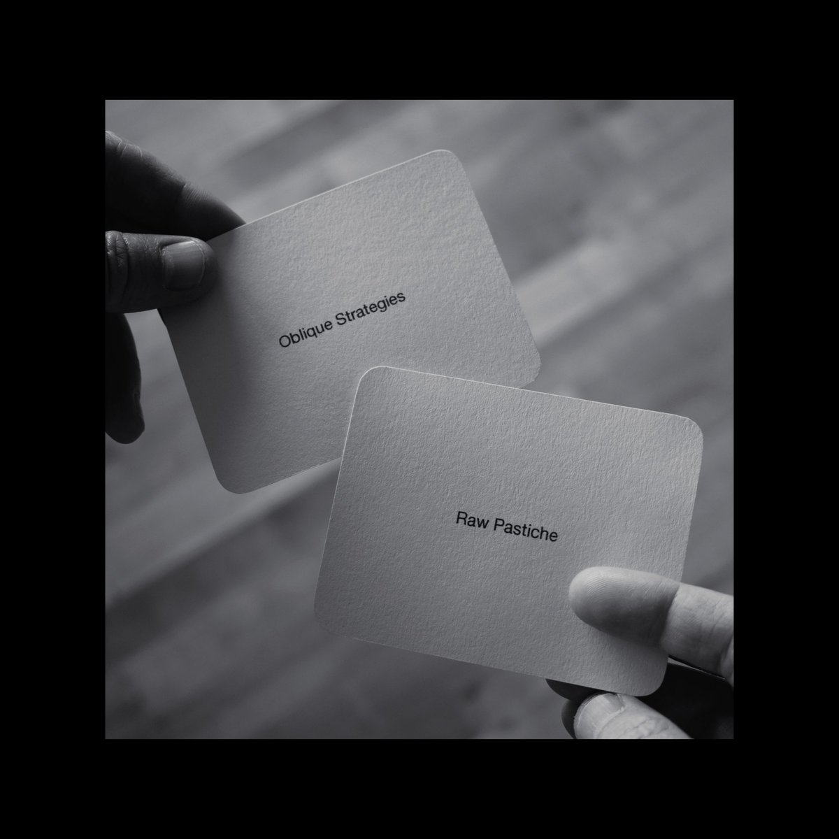 WeStayTrueUK's tweet photo. OUT NOW! Oblique Strategies 'Raw Pastiche'

The debut album from the newly formed duo of Mr Brown &amp; Cappo 

Available on limited edition vinyl LP + all digital/streaming platforms
https://t.co/8PCOub7BTK

#obliquestrategies #rawpastiche #westaytrue #mrbrown #cappo #collaboration https://t.co/nwNcBLVxog