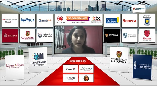 icbc_org's tweet photo. Live now: https://t.co/EXfF1BrteH ICBC Undergrad Series 2020 #studyincanada #educationincanada @ceoicbc @AirCanada @arpandeya @BowValley @CanadainIndia @Elaine_Dsouza https://t.co/1QdIURguLW
