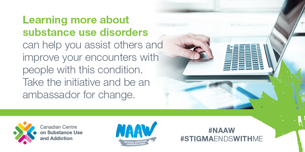 CMHA_NTL's tweet photo. For National Addictions Awareness Week, reassess the way you think about #SubstanceUse and people who use drugs.  Learn more at https://t.co/QyTHDGDTQV #ChangeBeginsWithMe #NAAW https://t.co/WgommFua7C