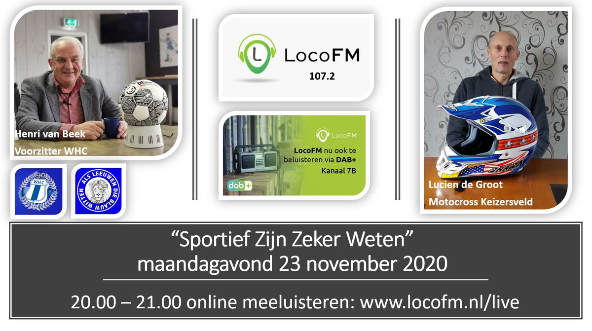 DJGrootkarzijn's tweet photo. Vanavond op @LocoFM Sportief Zijn Zeker Weten met @Evtij https://t.co/64BbDa7skq