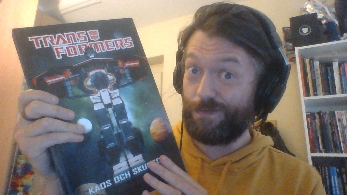 NickRoche's tweet photo. Oh to be Swedish and a Transformers fan. Thanks to @jbosis, Andreas Erikksen and Ades Media for this hardback volume containing Chaos Theory, Chaos, Death of Optimus Prime, Shadowplay, SWATHES of reproduction original artwork from all involved, plus interviews. Just Definitive. https://t.co/rTNhvnkwhy