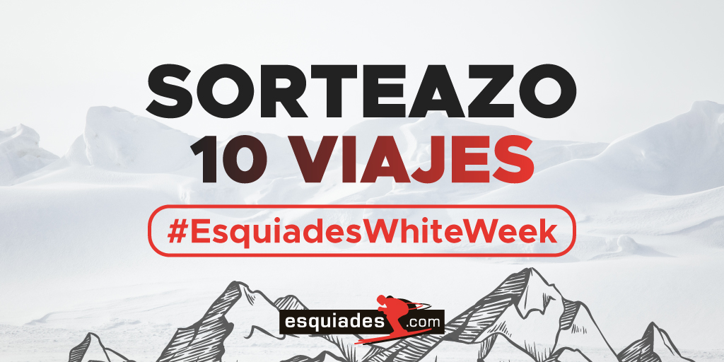 🔴 S O R T E A Z O de 10 VIAJES A LA NIEVE con 10 GANADORES ➡ ¡Black Friday! ⚫

🥳 Más oportunidades que nunca 🥳
Participa así 👇

1️⃣ Retweet a este post 🔁
2️⃣ Hazte fan de <a href="/Esquiades/">Esquiades.com</a> 

🎁 ¡CANJEA el premio hasta el 28/03/21!

⏰Finaliza el 30.11 

🗒 cutt.ly/BasesBFt