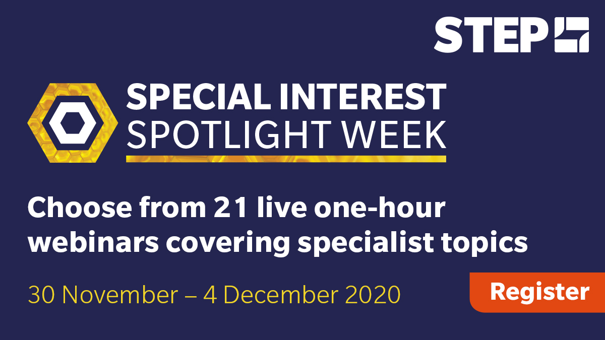 STEPSociety's tweet photo. Just one week until Special Interest Spotlight Week begins. With 21 webinars, there's something for everyone. If you haven't already registered, check out the options at https://t.co/KQCoo7qDv5 #STEPSIG #sigspotlight https://t.co/CmpuytwaTj
