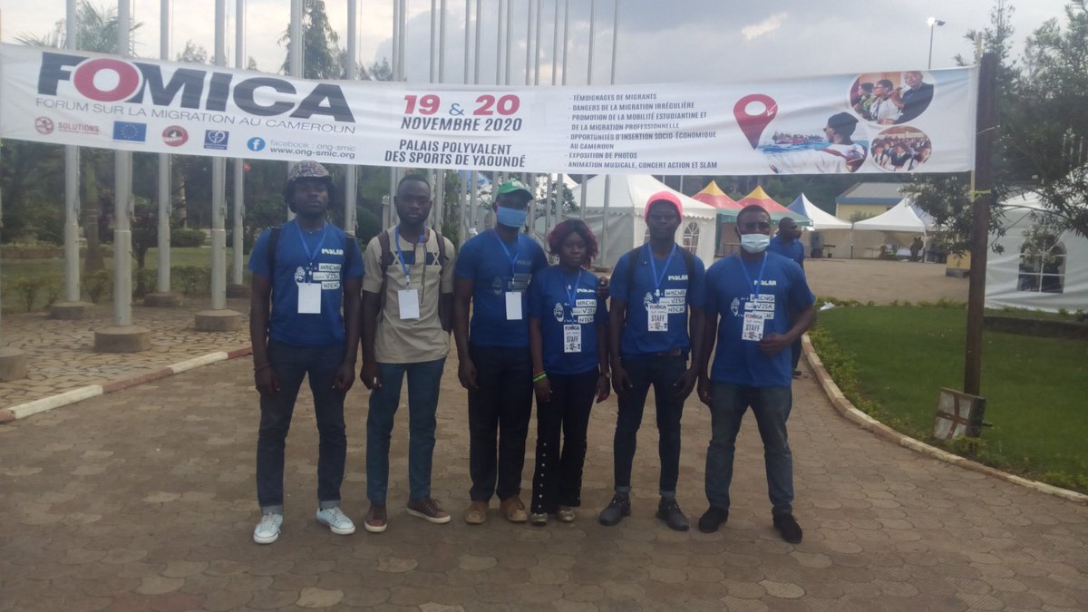 JonasNSEGBE's tweet photo. Team #ARECC at #FOMICA (Forum sur la #Migration au #Cameroun) https://t.co/xyyDVfM5gM