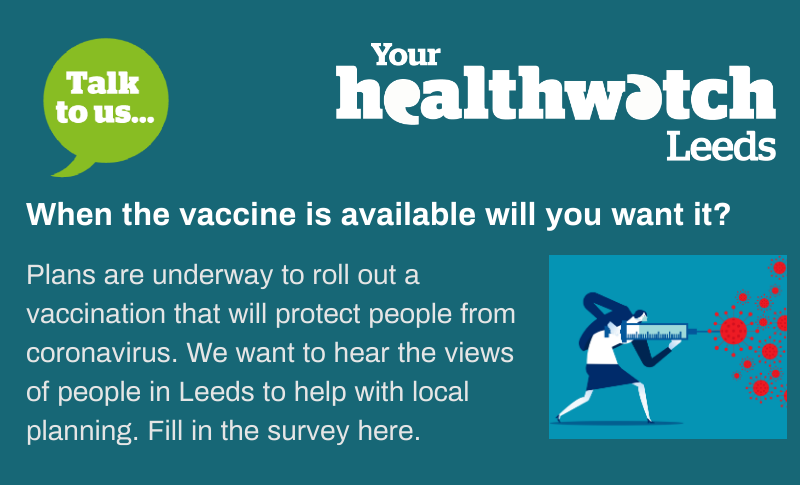 LCCDAWN's tweet photo. #WeeklyCheckIn plans are underway to roll out a vaccination that will protect people from coronavirus. Fill in @HWLeeds short survey to help with the local plans in #Leeds. https://t.co/i8CI9l3ySz @LccFleet @lcchealthwise @LCCDayOps @CATCHLeeds @Leeds_DPO @leeds_hub @Child_Leeds https://t.co/4XJLFvnqhu