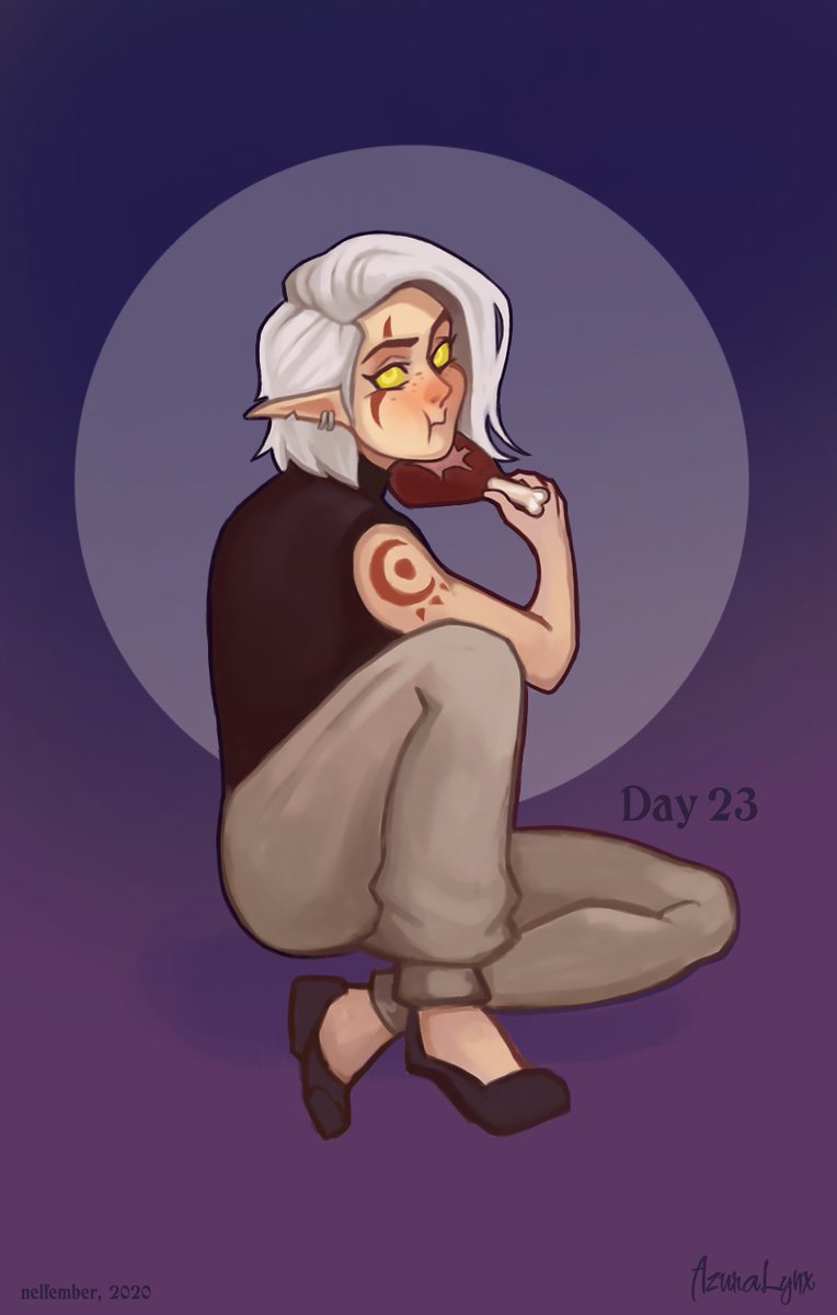 AzuraLynx's tweet photo. ✨Nelfember🌙Day 23 - relaxation\hobby.)
#nelfember #nelfember2020 #worldofwarcraft #nightelf https://t.co/bthuXQw73n