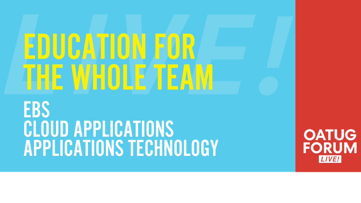 OATUG1's tweet photo. One-size-fits-all learning doesn’t cut it in today’s world.
Join us for #OATUGForum Live this Dec. 7-11 and develop your team’s #Oracle Applications & #technology skills with education for every experience level and industry.
View all education: https://t.co/Ulis4pa2rz https://t.co/QhG2MmH0XO