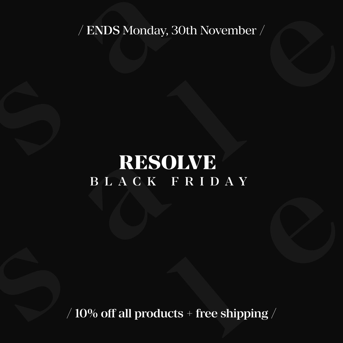 ResolveStore's tweet photo. It’s Friday!!! Well technically for us it is as we’re launching our Black Friday sale early, so for the next week we can pretend everyday is Friday! 

Exclusively grab 10% off all products + free shipping. Visit our website - https://t.co/4vXcnIpFmX

#ResolveClothing https://t.co/KyDxrNb47W