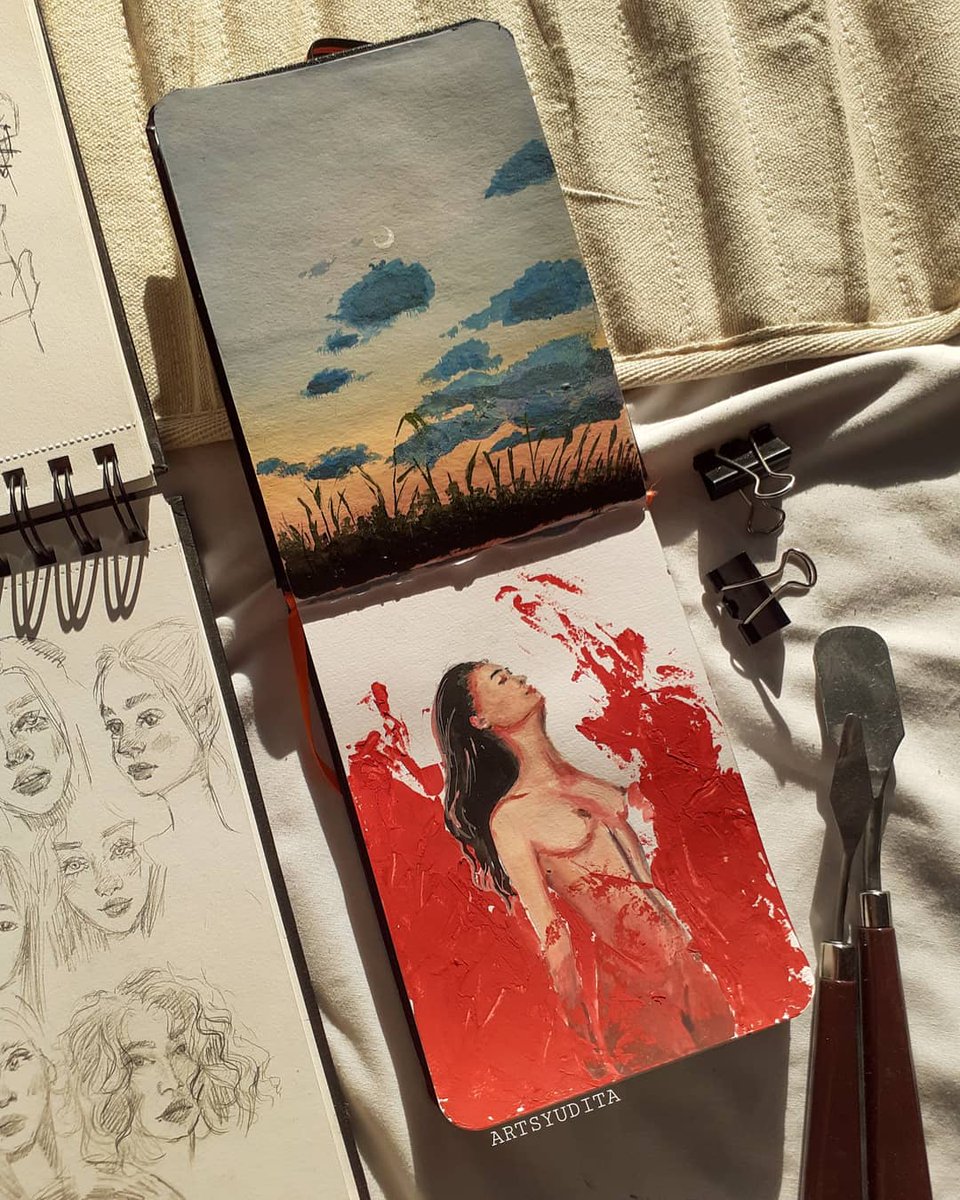 tbhudita's tweet photo. should i make a huge canvas oil version of the nude painting? https://t.co/TLDNZcDZm6
