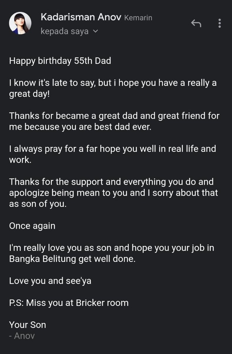Terimakasih anakku sayang.. You're my everything.. Love youuu so much ๐๐๐ https://t.co/EvSxjl9RkJ