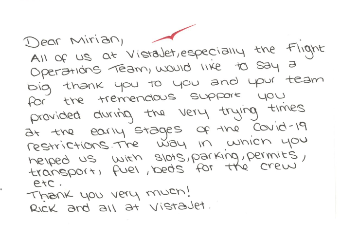 VIPAviationGHC's tweet photo. 🎉Today we received Appreciation Card from our Customer and friend VistaJet, which is one of the biggest and global aviation company. 
📃This Card means, that our efforts have been appreciated and it is biggest motivation for us.
🙏Thank you very much to VistaJet for your trust! https://t.co/Px73Ws78RU