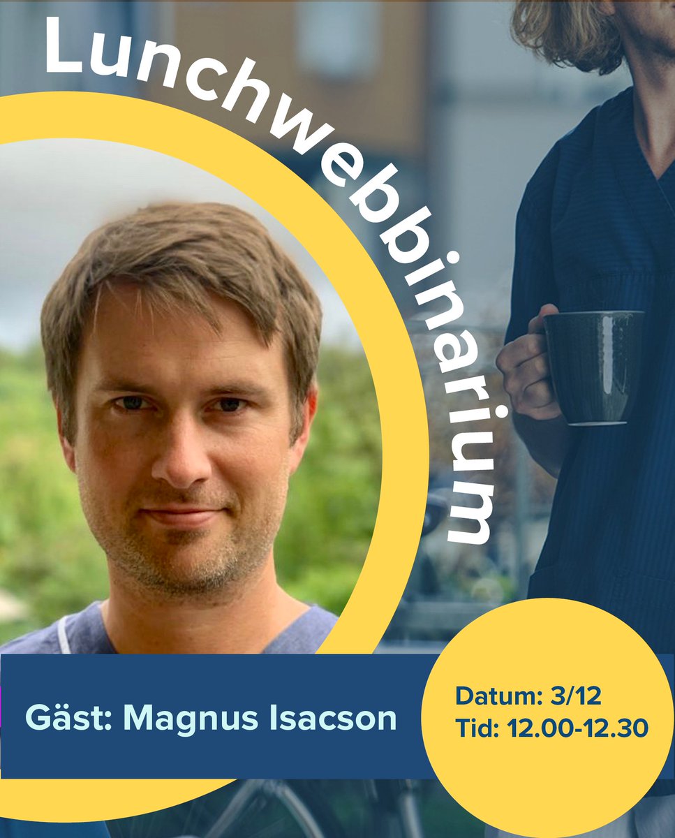Efter förra veckans succé går det nu att anmäla sig till nästa Collabodoc Lunchwebbinarium (3/12 kl. 12-12:30)! Denna gång gästas webbinariet av <a href="/magnusisacson/">Magnus Isacson</a>, ordförande i SFAM och Specialist i Allmänmedicin.

Anmäl dig: lnkd.in/eFPsxqb

#primärvård #sfam #allmänmedicin