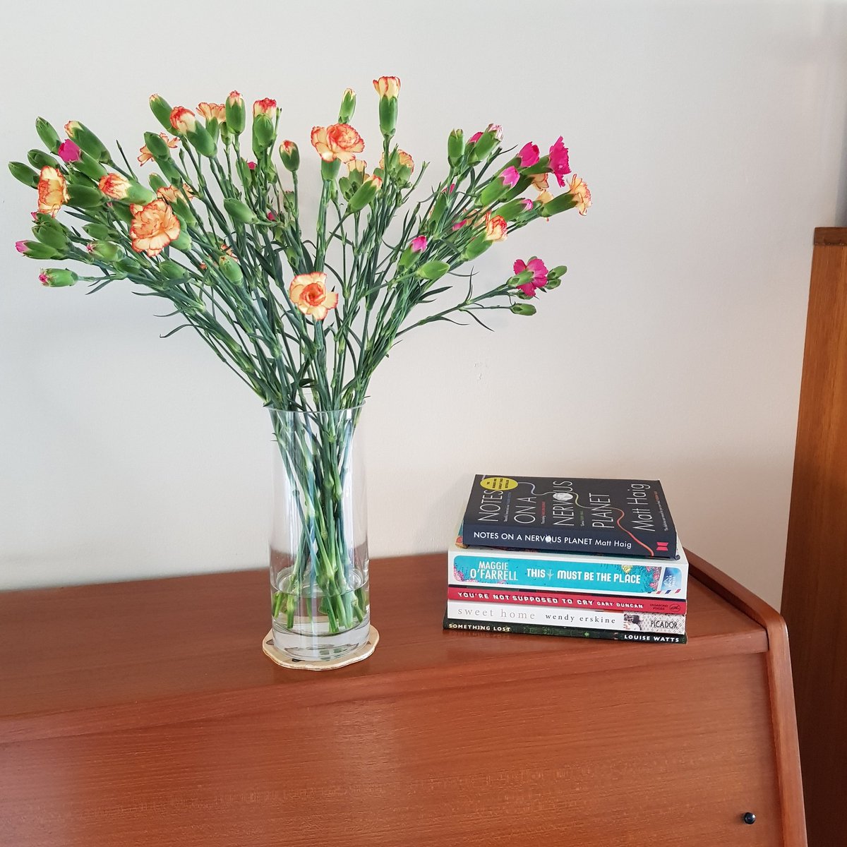 laurabesley's tweet photo. I was #tagged by #stackqueen @EHawkes13 to do a #lockdownstack
Notes On a Nervous Planet @matthaig1
This Must Be the Place Maggie O'Farrell
You're Not Supposed to Cry @garyjohnduncan
Sweet Home @WednesdayErskin Something Lost @LouiseIhringer
#BookTwitter #amreading https://t.co/3fv5Uia7cy