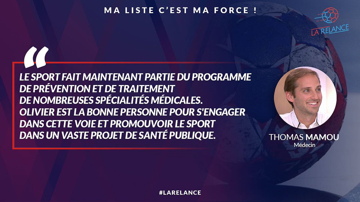 LaRelanceFFHB's tweet photo. "Thomas Mamou, médecin du sport apporte une compétence clé dans notre équipe pour faire progresser les sujets santé et prévention. Son rôle actif au sein du PSG et du @CnsmdParis nous seront bénéfique." OG

Son portrait👉https://t.co/h1zgNNJNrP
#LaRelance https://t.co/qjuruP5Ezq