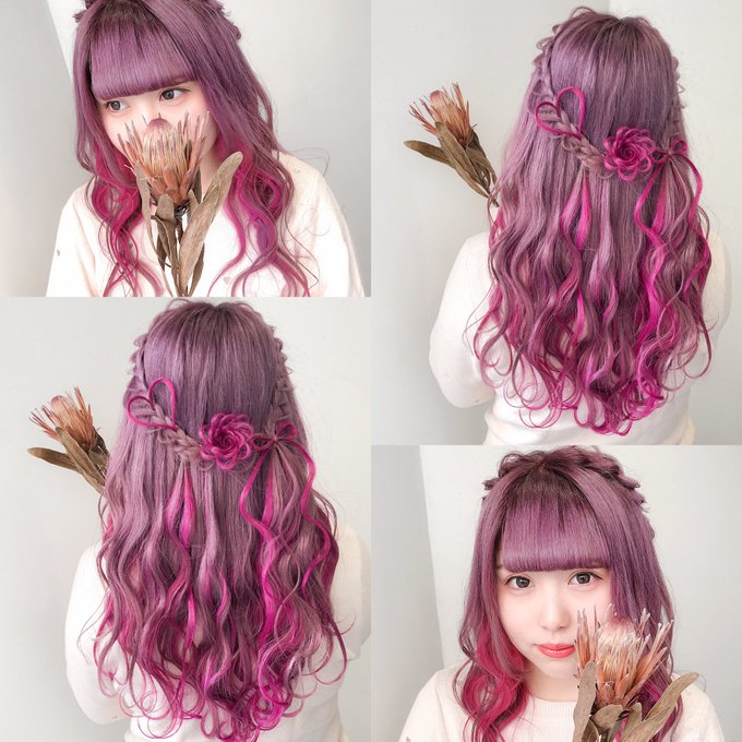 ヘアカラーのtwitterイラスト検索結果
