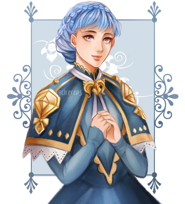 happy birthday marianne! a comm for @sixtybuzzer dedicated to @ItsXanthor ⚜️ thanks for giving voice to the best girl! ♡ #FE3H 