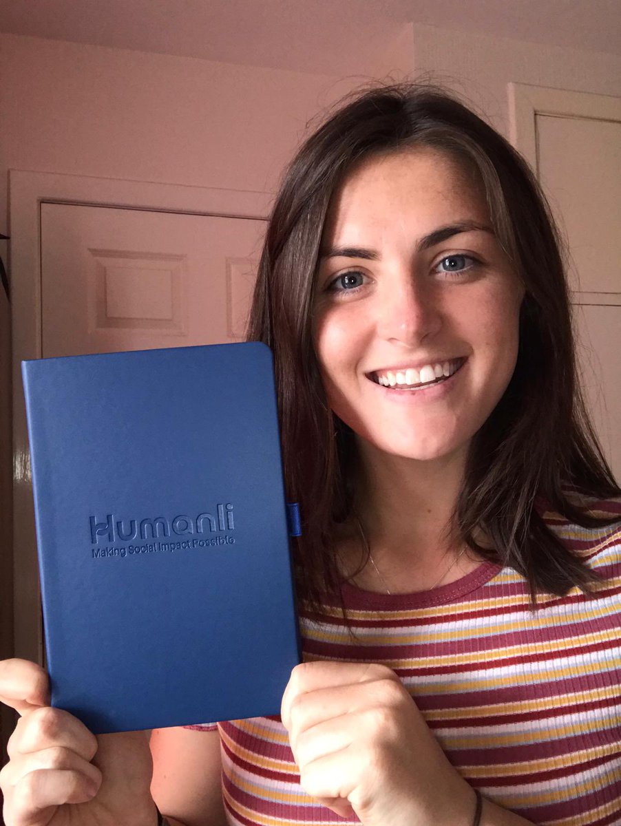 Humanli's tweet photo. @roisinupton in a happy mood sporting her @wearehumanli journal where no doubt she is plotting all her moves for @Olympics21Tokyo @IreWomenHockey #Discipline #humanlipossible https://t.co/RsFnIEGE9v