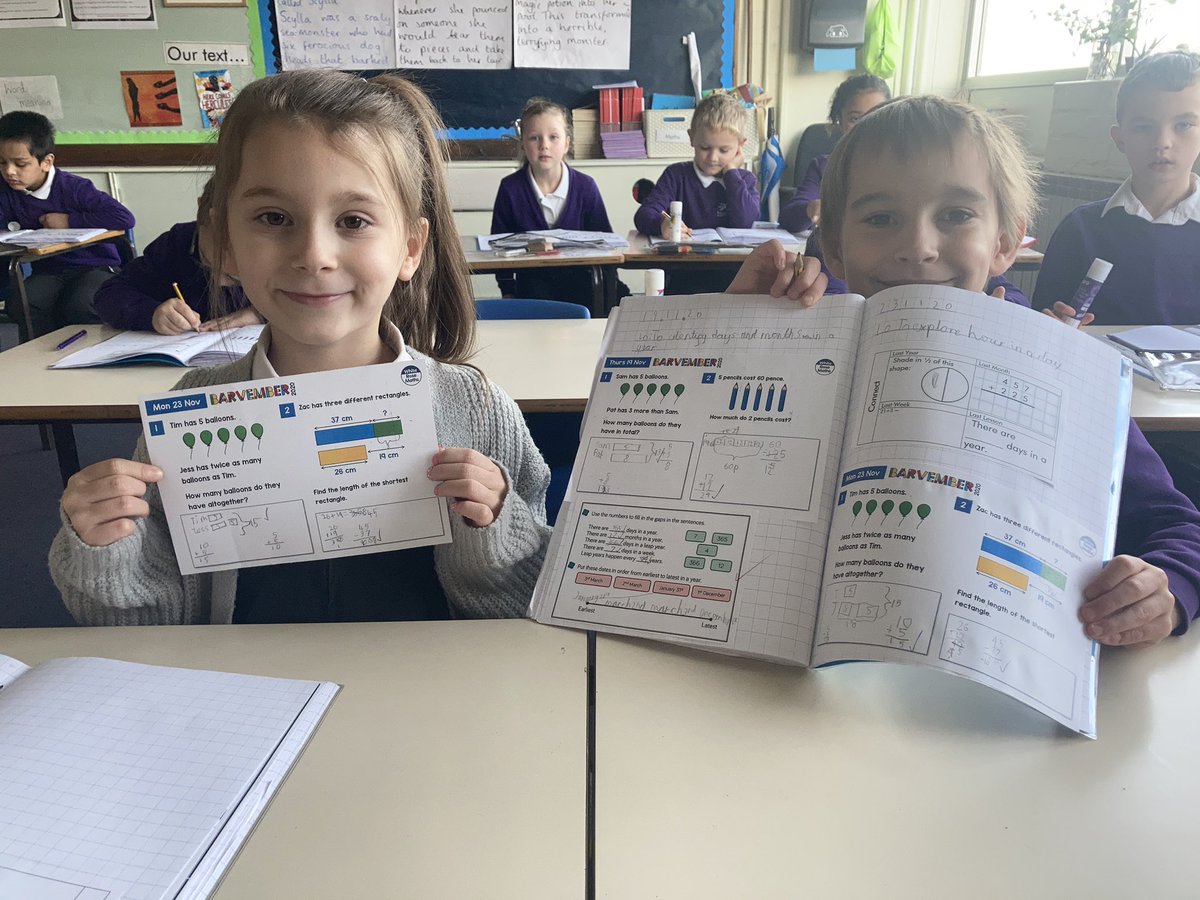 PegasusPrimary's tweet photo. Happy last week of #barvember! @WhiteRoseMaths https://t.co/RFRI8H74my