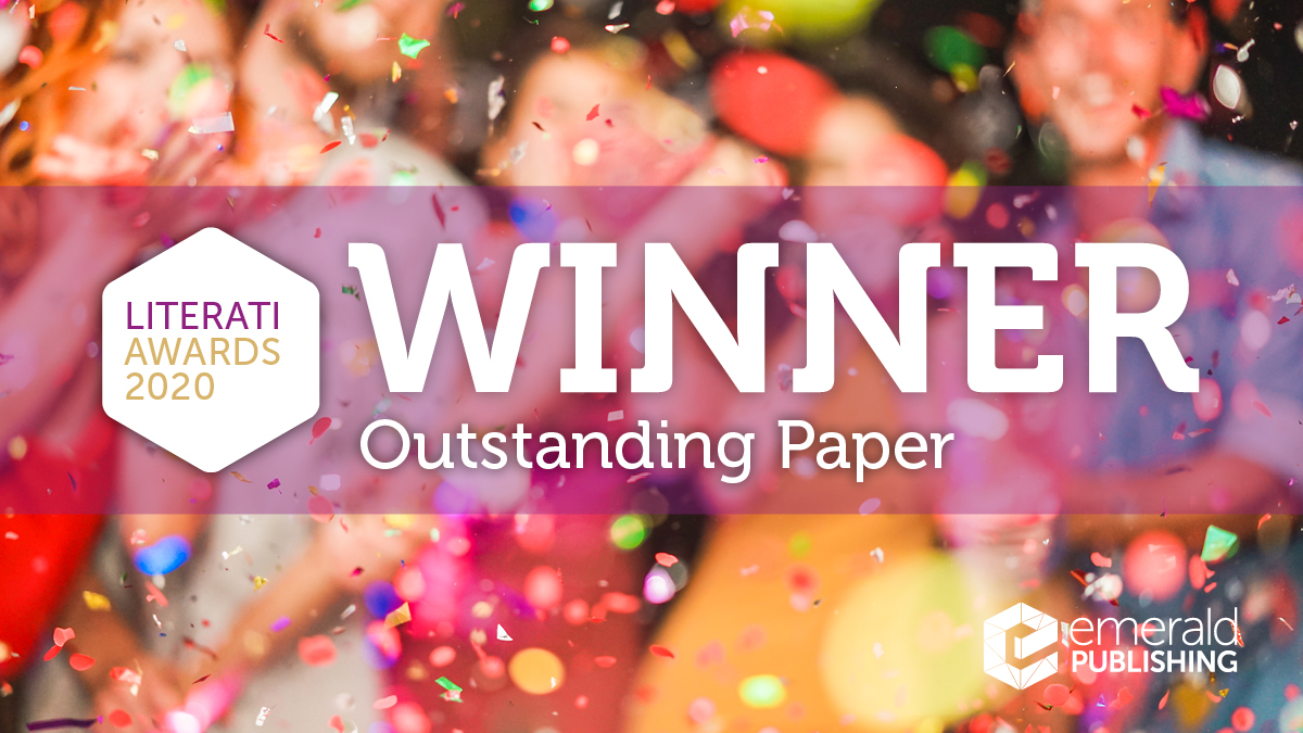 HESWBL (@heswbl) on Twitter photo In remembrance of <a href="/RuthHelyer/">ruth helyer</a>, <a href="/EmeraldGlobal/">Emerald Publishing</a> have named our literati awards the 'Ruth Helyer Awards'. Congratulations to our 2020 winners for outstanding paper, highly commended papers and outstanding reviewers. See the full list here: emeraldgrouppublishing.com/journal/heswbl…
#LiteratiAwards In remembrance of <a href="/RuthHelyer/">ruth helyer</a>, <a href="/EmeraldGlobal/">Emerald Publishing</a> have named our literati awards the 'Ruth Helyer Awards'. Congratulations to our 2020 winners for outstanding paper, highly commended papers and outstanding reviewers. See the full list here: emeraldgrouppublishing.com/journal/heswbl…
#LiteratiAwards