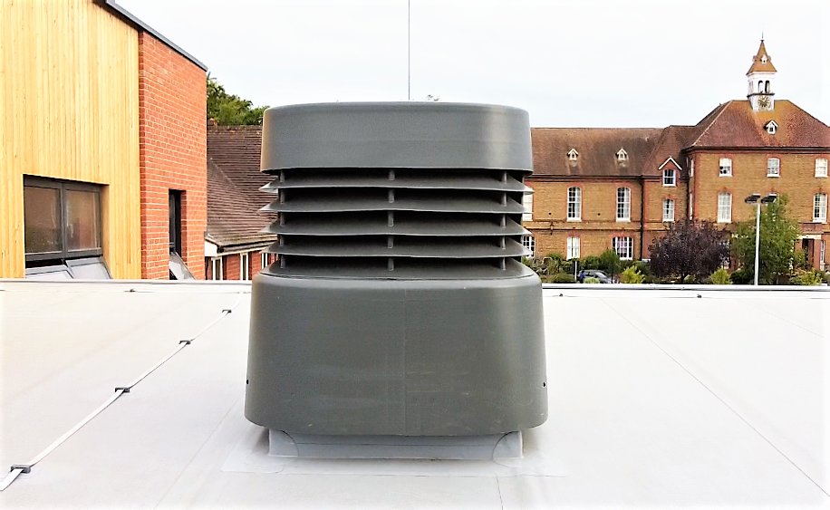 ventiveltd's tweet photo. Delighted to report that our low-cost, low-carbon Windhive Natural Ventilation system has been installed at @GuildfordCounty in Surrey https://t.co/MTzo1WoPPV