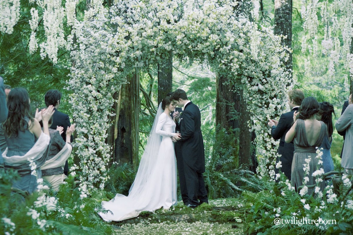 if the twilight saga had the blue filter until bella became a vampire: